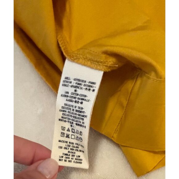 EUC Free People Another Eternity Embroidered Blouse, Mustard, Sz XS - Picture 10 of 10